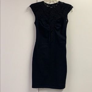 Plastic Island lace cotton bodycon mini dress